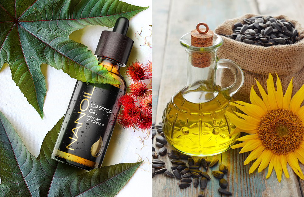 castor oil vs sunflower oil